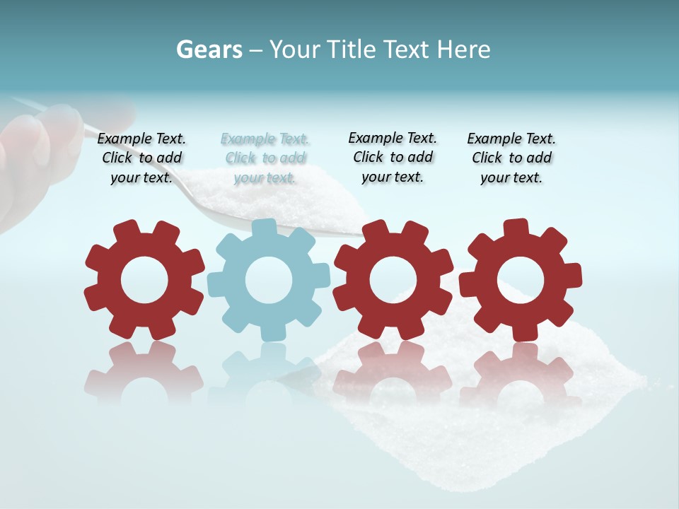 White Cooking Heap PowerPoint Template