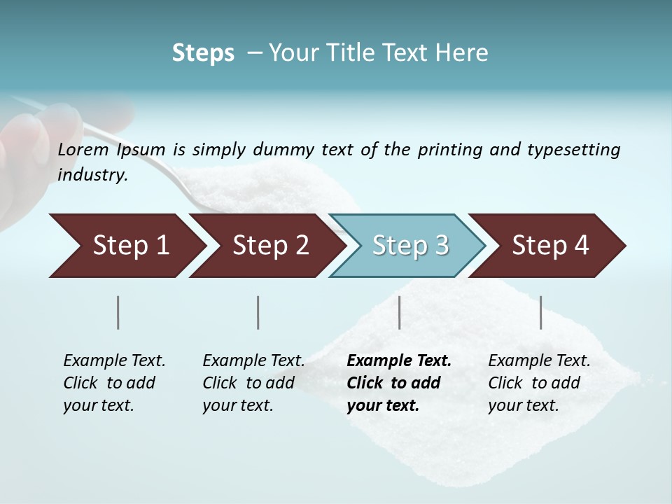 White Cooking Heap PowerPoint Template