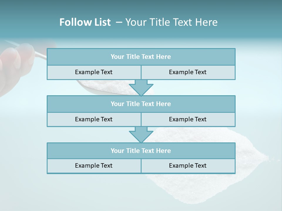 White Cooking Heap PowerPoint Template