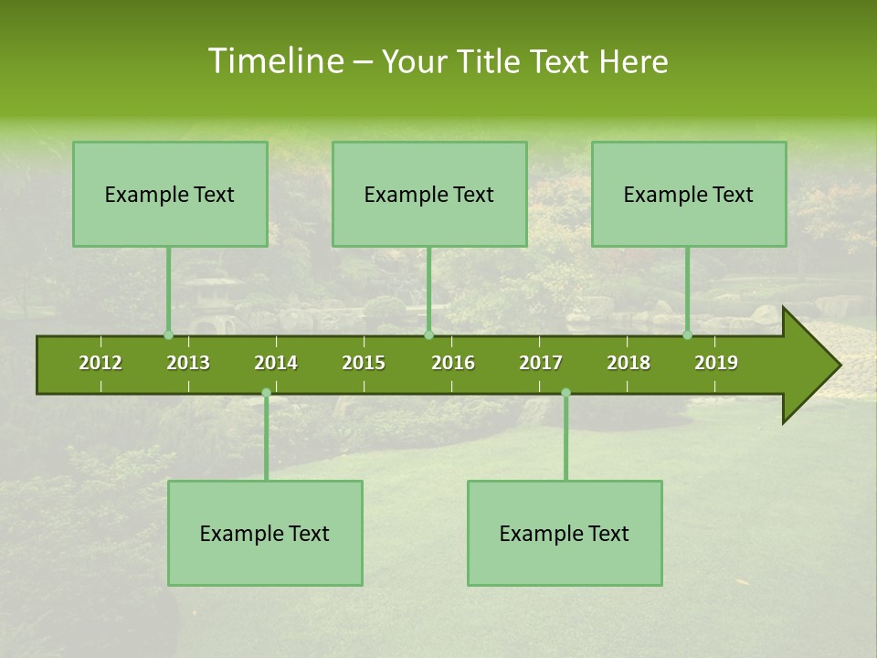 Park Bridge Bush PowerPoint Template