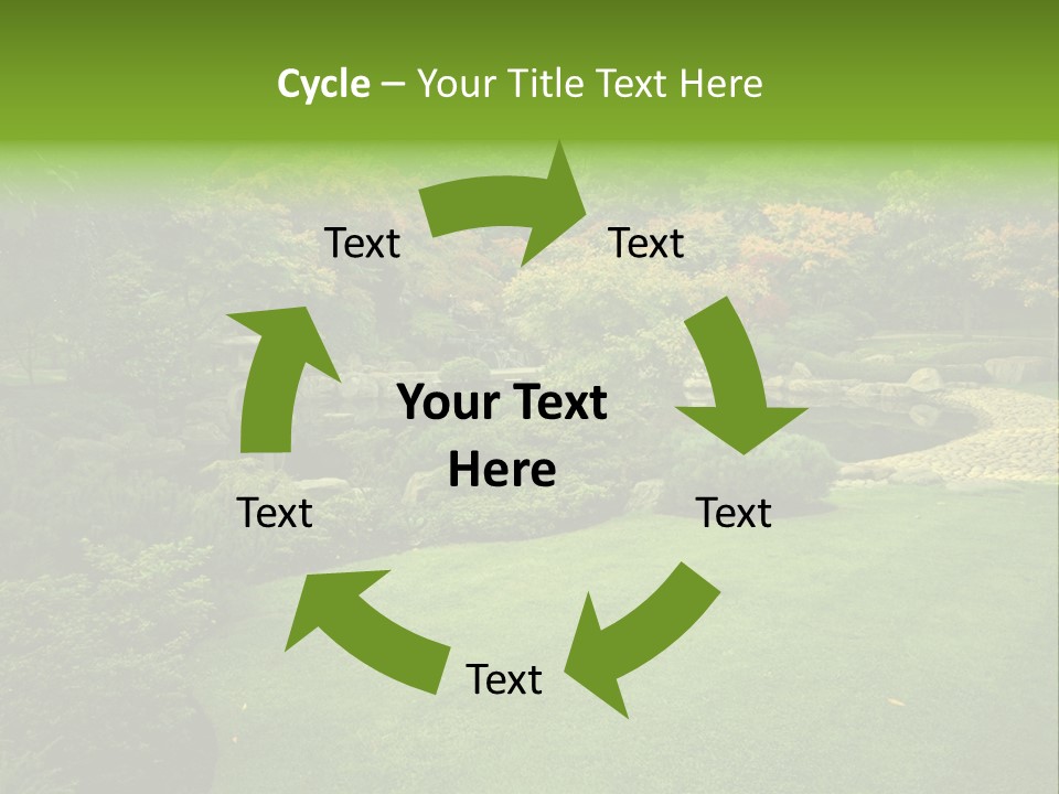 Park Bridge Bush PowerPoint Template