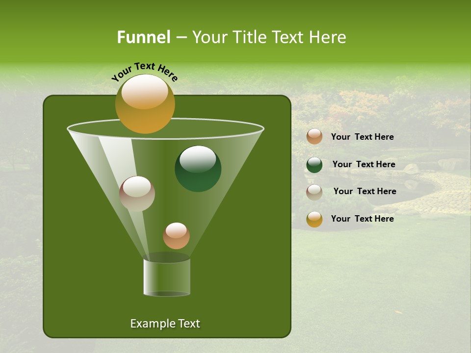 Park Bridge Bush PowerPoint Template