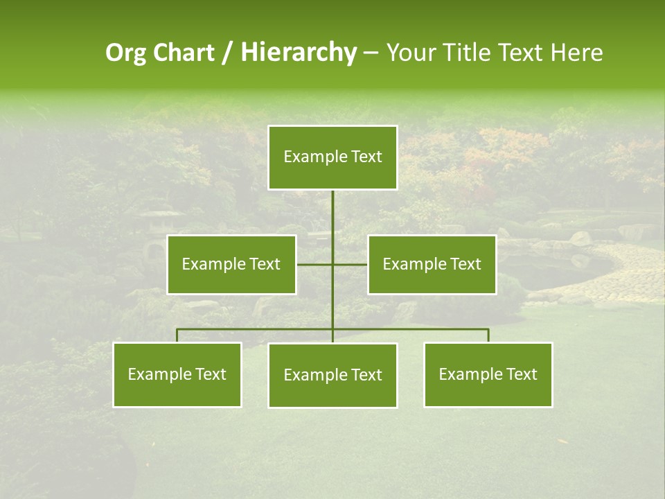 Park Bridge Bush PowerPoint Template
