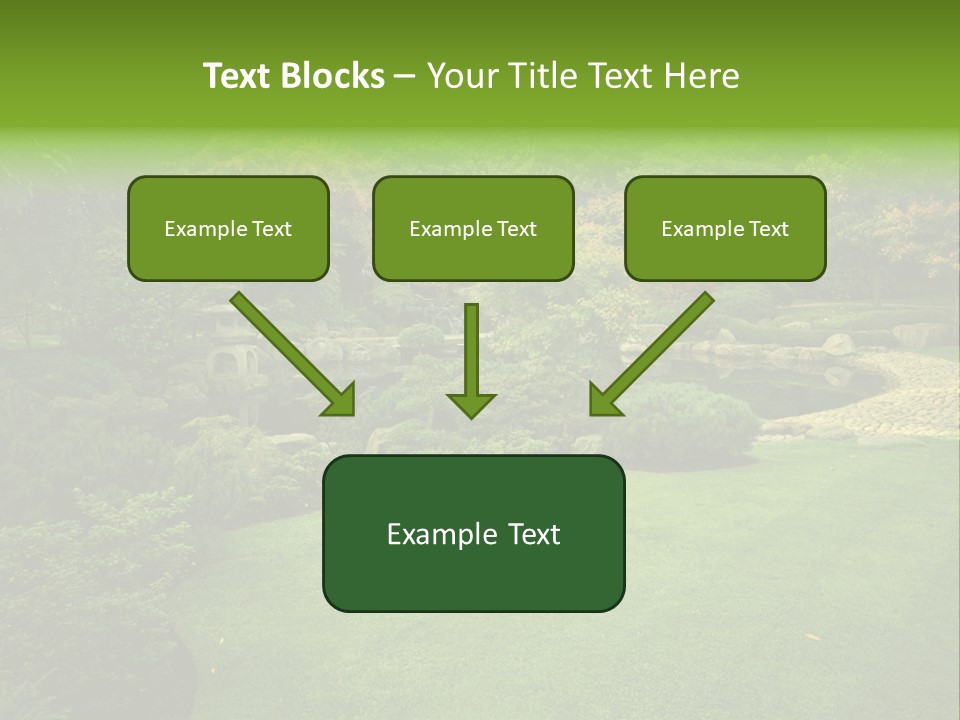 Park Bridge Bush PowerPoint Template