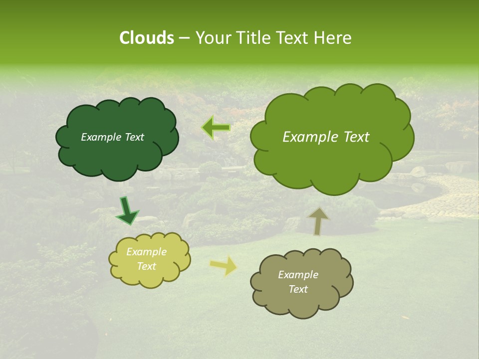 Park Bridge Bush PowerPoint Template