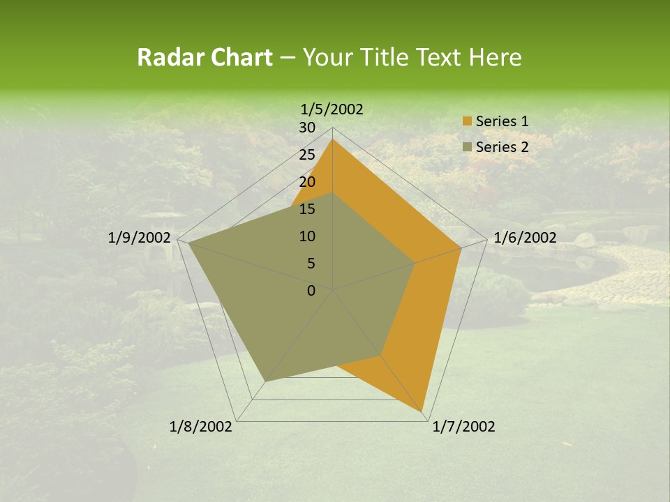Park Bridge Bush PowerPoint Template
