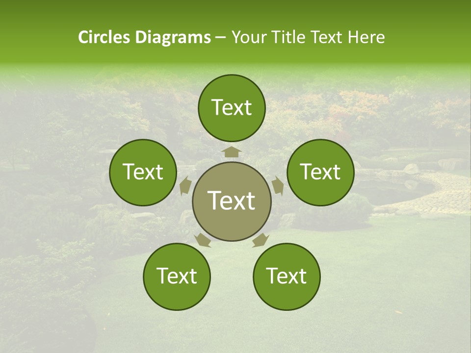 Park Bridge Bush PowerPoint Template