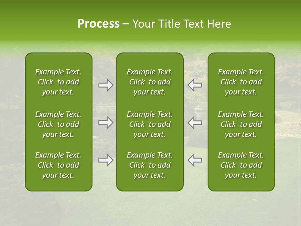 Park Bridge Bush PowerPoint Template