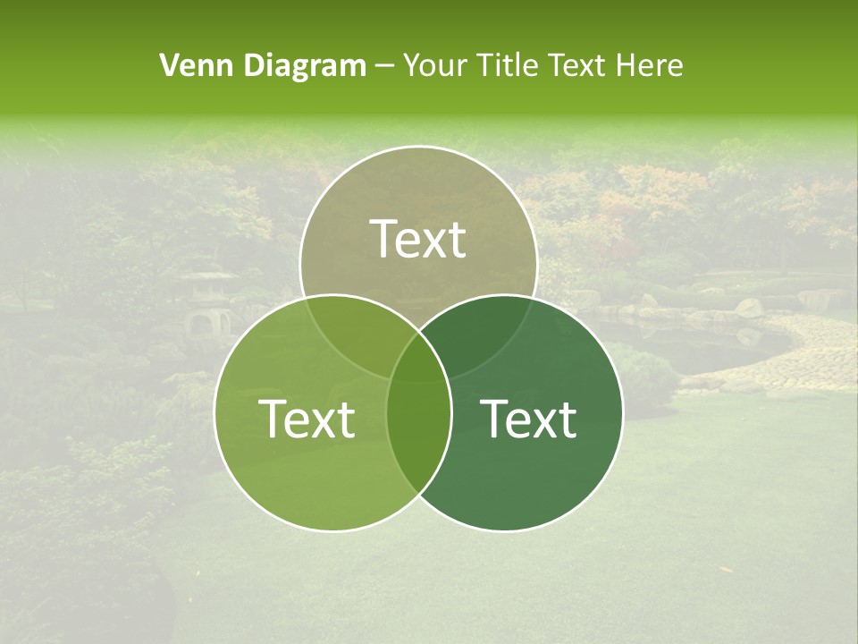 Park Bridge Bush PowerPoint Template