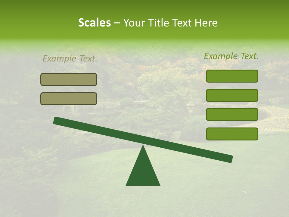 Park Bridge Bush PowerPoint Template