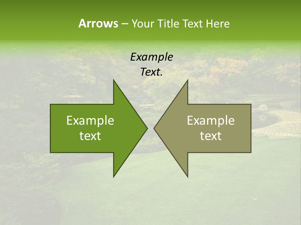 Park Bridge Bush PowerPoint Template