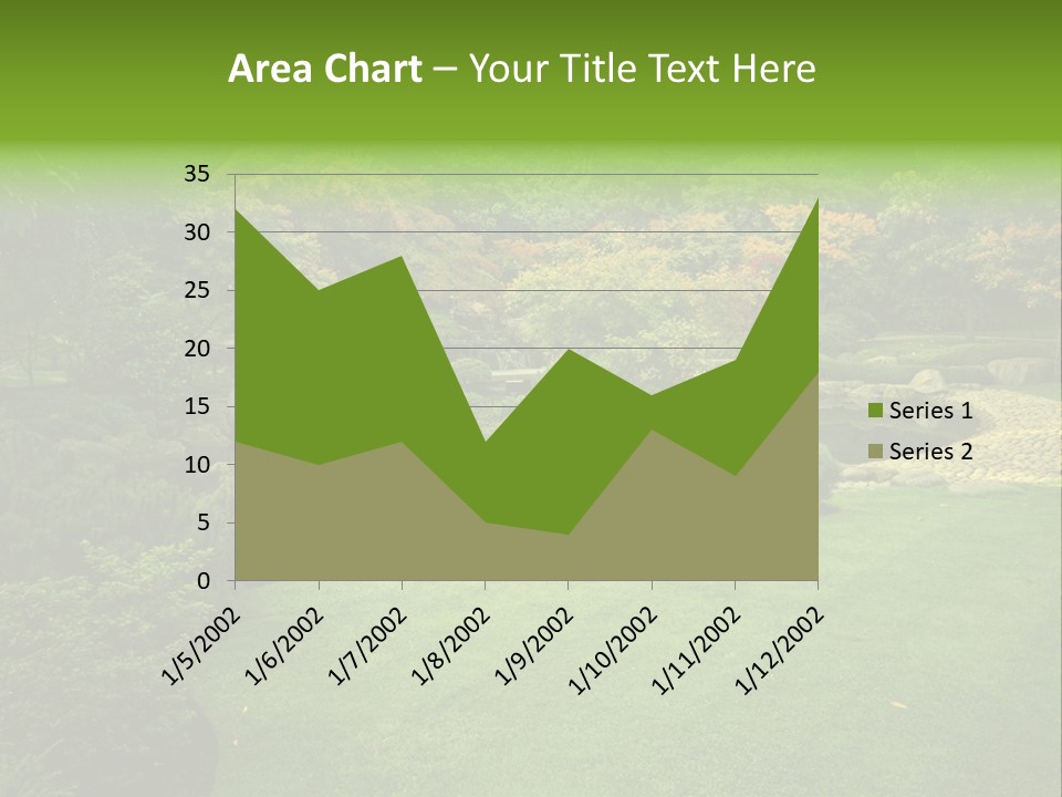 Park Bridge Bush PowerPoint Template