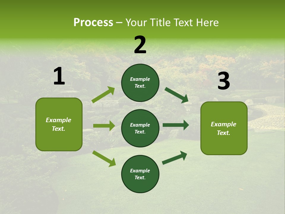 Park Bridge Bush PowerPoint Template