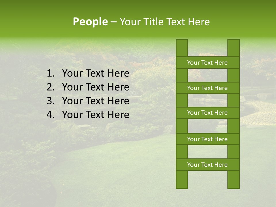 Park Bridge Bush PowerPoint Template