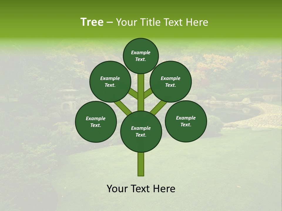 Park Bridge Bush PowerPoint Template