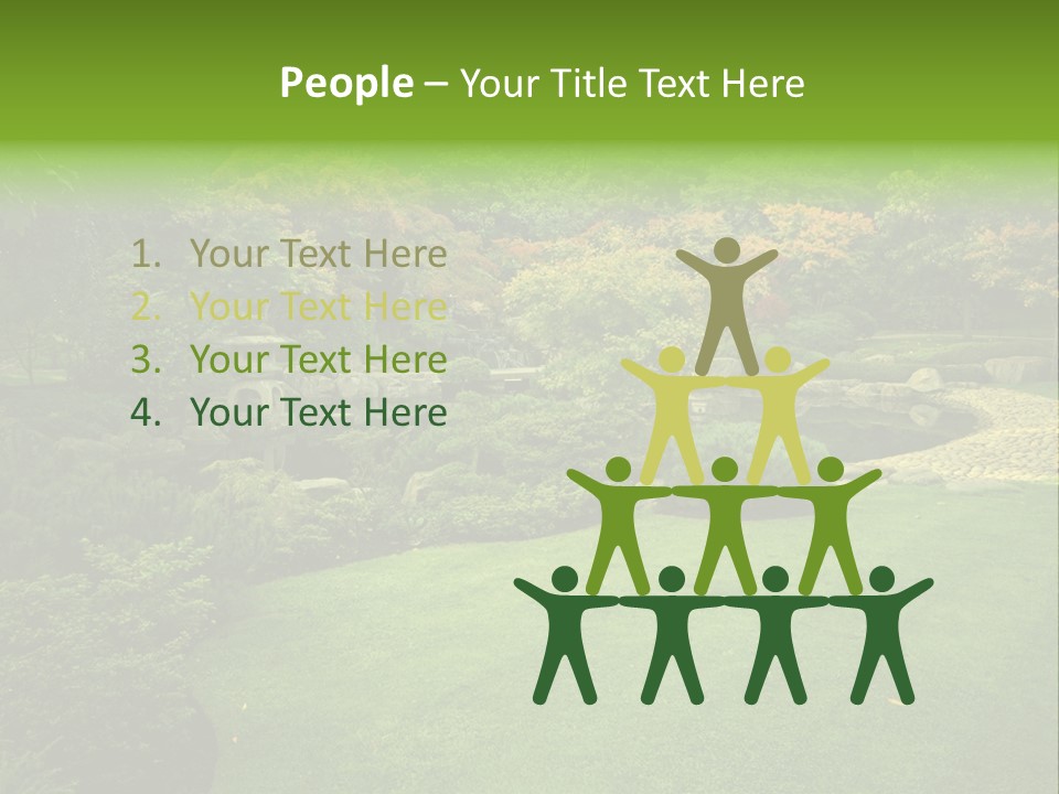 Park Bridge Bush PowerPoint Template