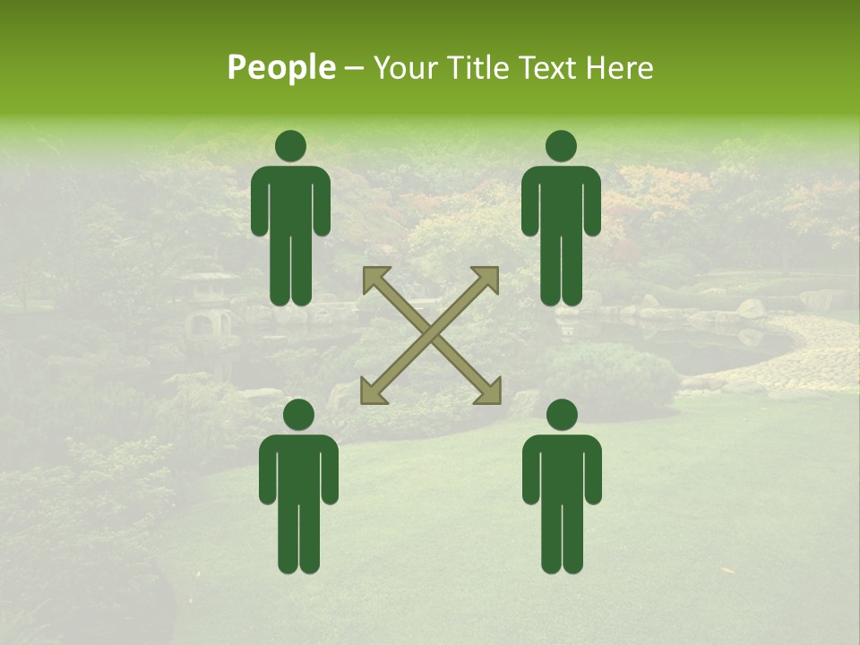 Park Bridge Bush PowerPoint Template