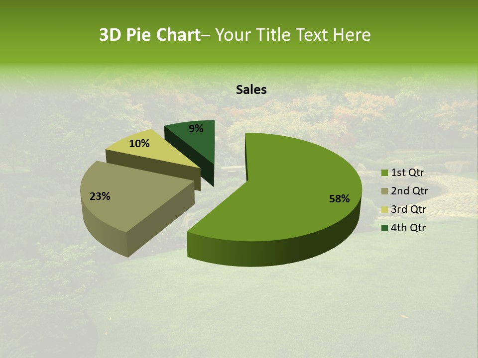 Park Bridge Bush PowerPoint Template