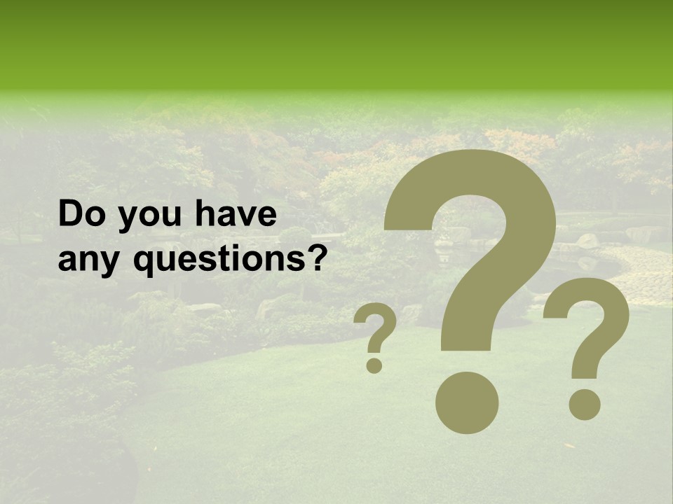 Park Bridge Bush PowerPoint Template