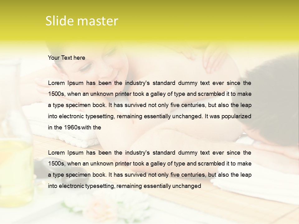 Lifestyle Girlfriend Calm PowerPoint Template