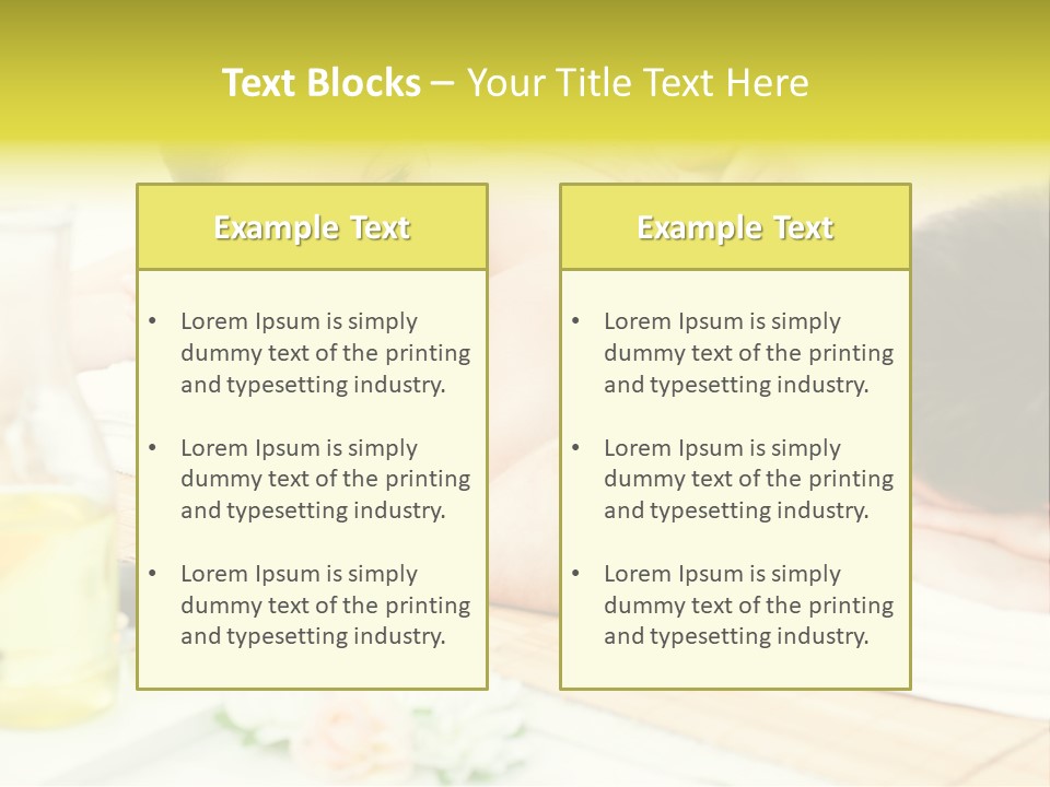 Lifestyle Girlfriend Calm PowerPoint Template