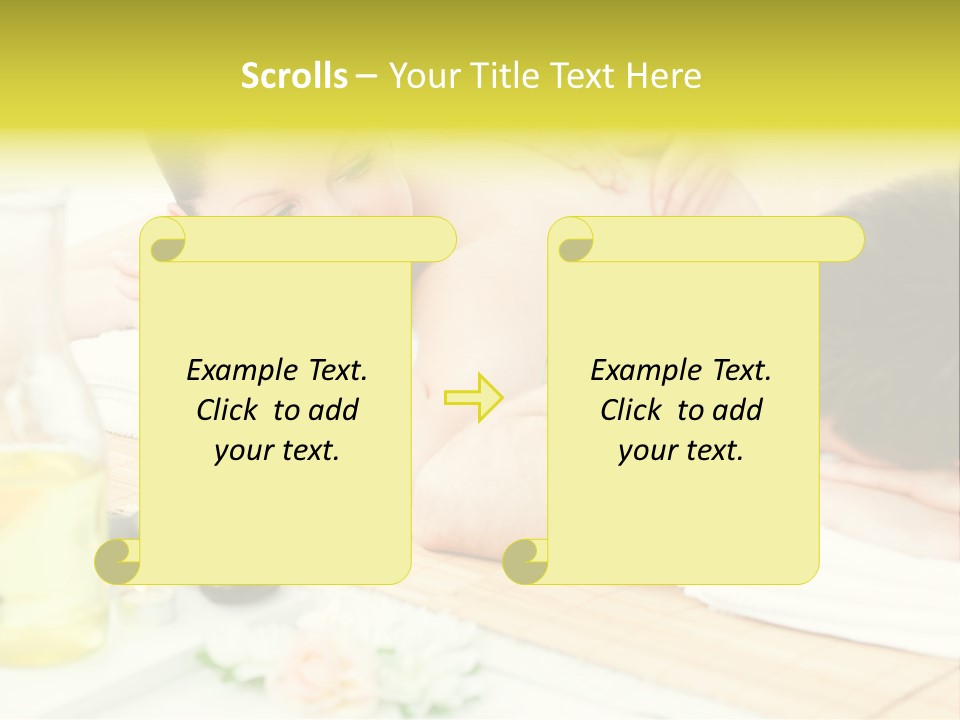 Lifestyle Girlfriend Calm PowerPoint Template