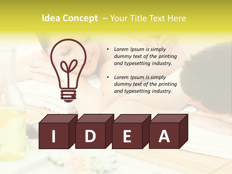 Lifestyle Girlfriend Calm PowerPoint Template