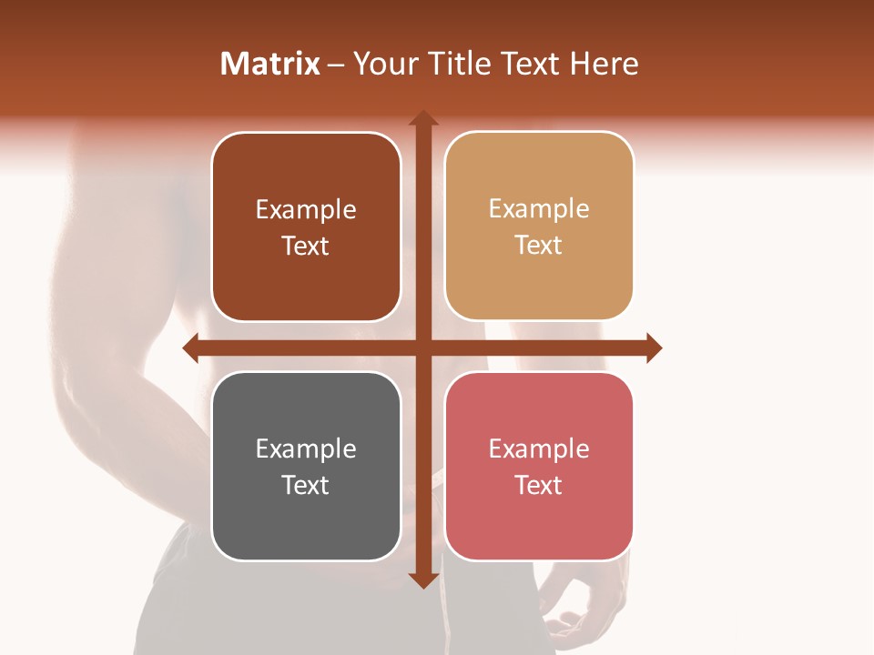 Bodybuilding Slim Asian PowerPoint Template