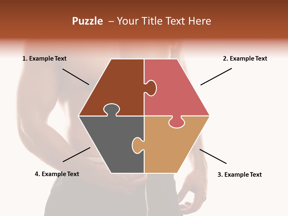 Bodybuilding Slim Asian PowerPoint Template