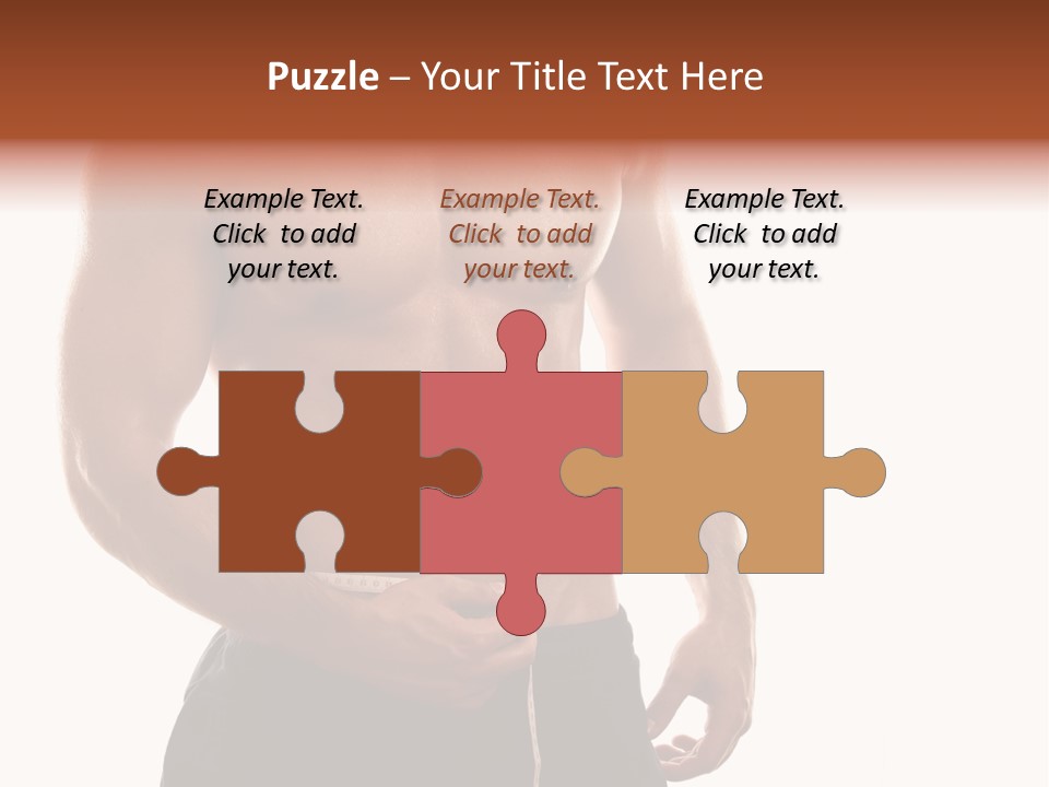 Bodybuilding Slim Asian PowerPoint Template