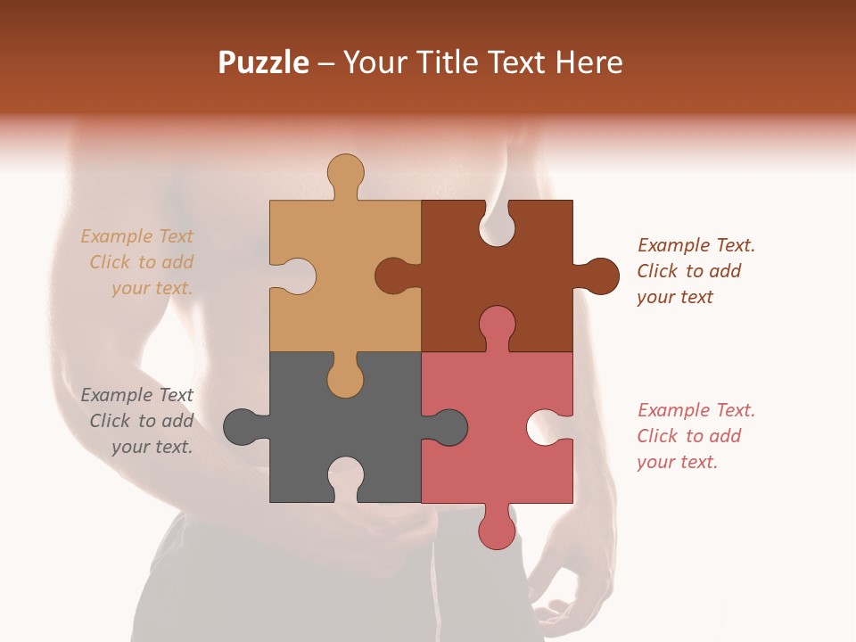 Bodybuilding Slim Asian PowerPoint Template