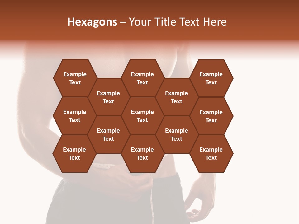 Bodybuilding Slim Asian PowerPoint Template