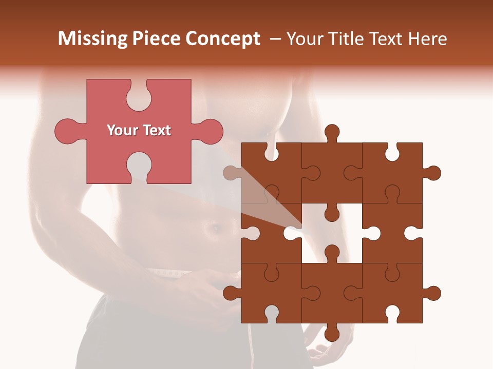 Bodybuilding Slim Asian PowerPoint Template