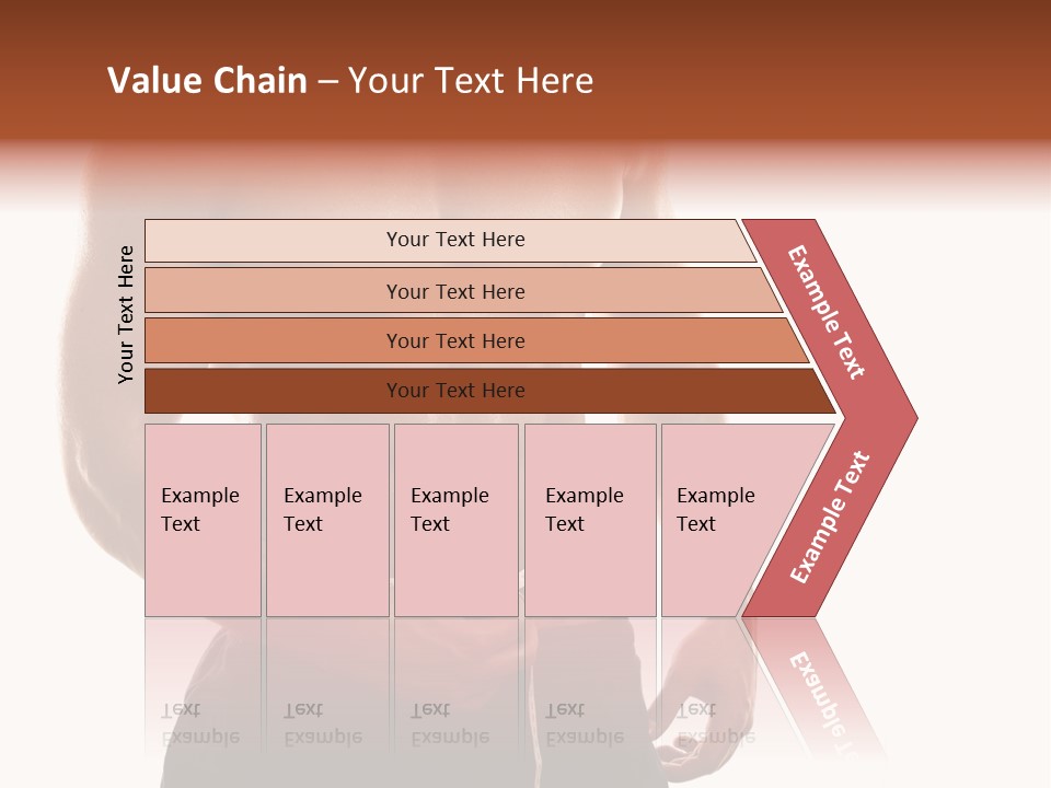 Bodybuilding Slim Asian PowerPoint Template