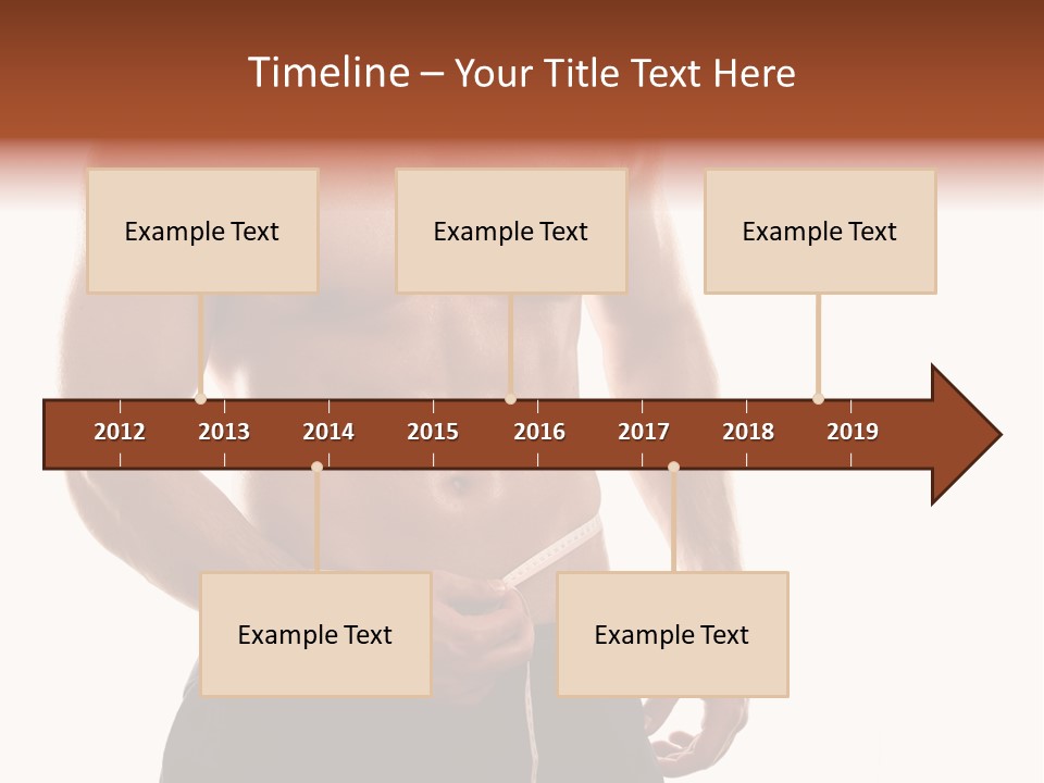 Bodybuilding Slim Asian PowerPoint Template