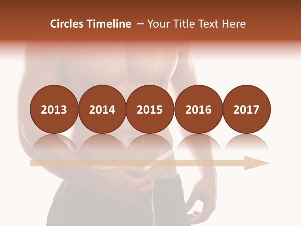 Bodybuilding Slim Asian PowerPoint Template