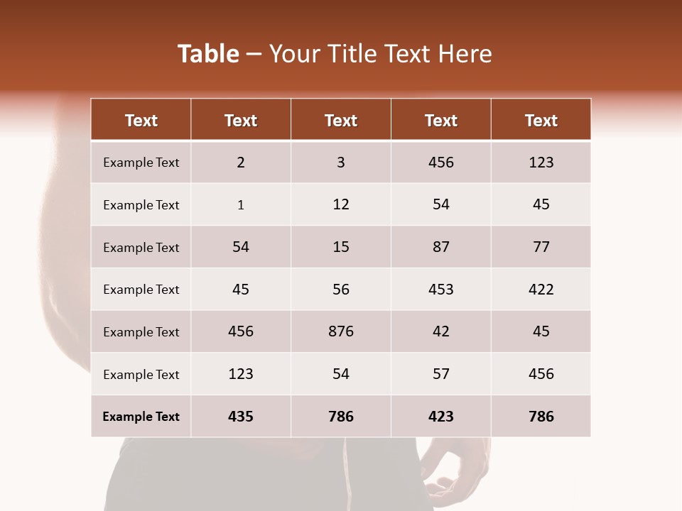 Bodybuilding Slim Asian PowerPoint Template