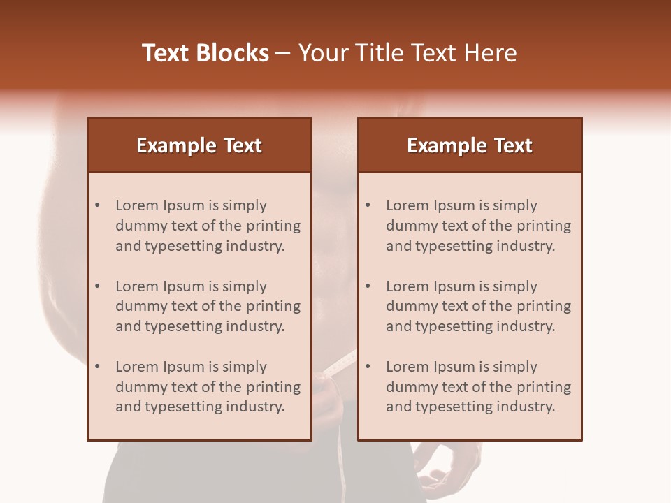 Bodybuilding Slim Asian PowerPoint Template