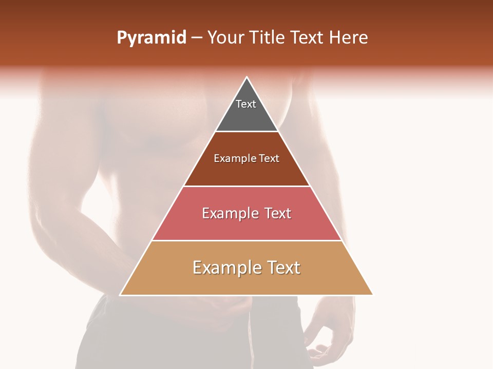 Bodybuilding Slim Asian PowerPoint Template