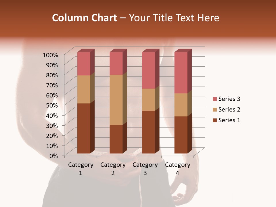 Bodybuilding Slim Asian PowerPoint Template