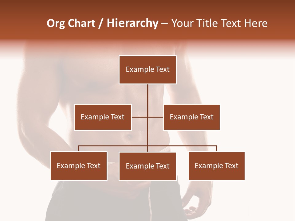 Bodybuilding Slim Asian PowerPoint Template