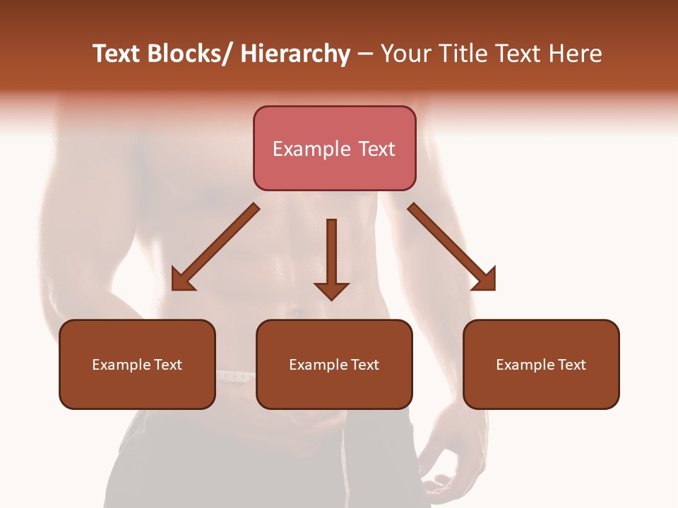 Bodybuilding Slim Asian PowerPoint Template