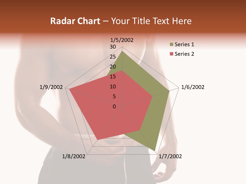 Bodybuilding Slim Asian PowerPoint Template