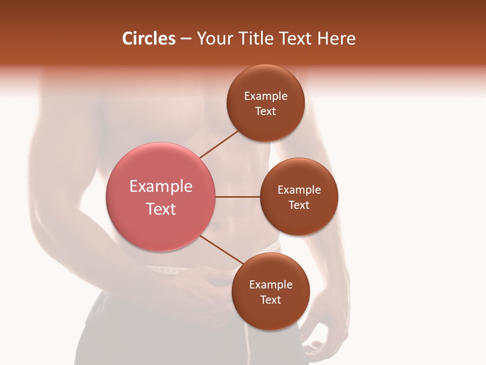 Bodybuilding Slim Asian PowerPoint Template