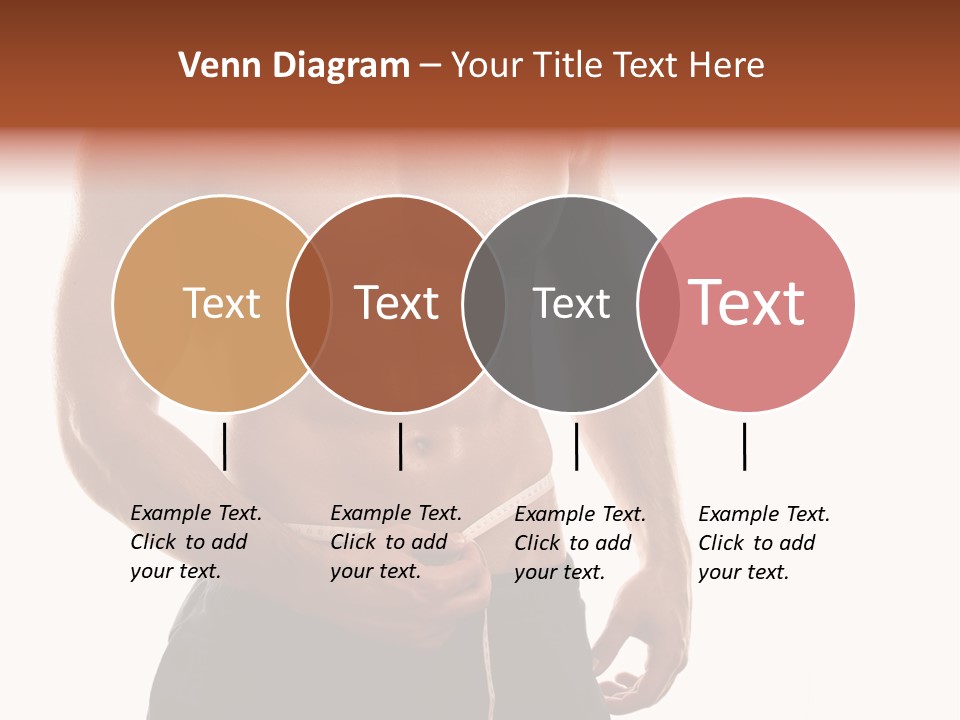 Bodybuilding Slim Asian PowerPoint Template