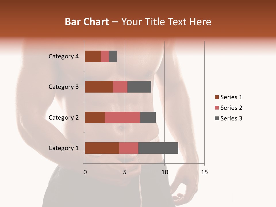 Bodybuilding Slim Asian PowerPoint Template