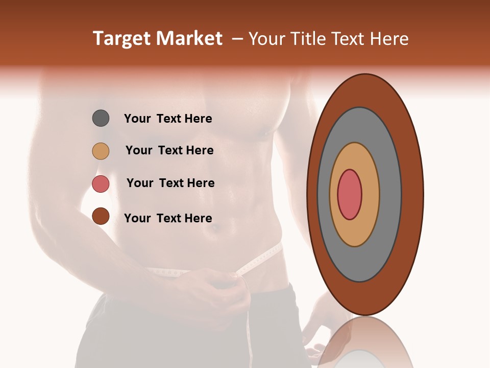 Bodybuilding Slim Asian PowerPoint Template