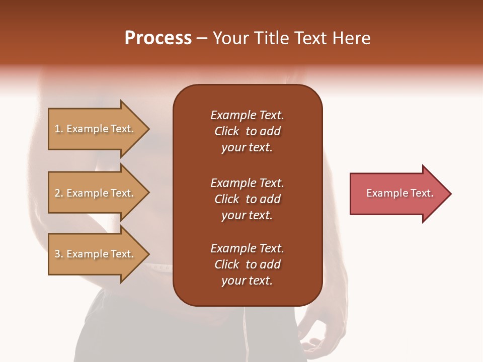 Bodybuilding Slim Asian PowerPoint Template