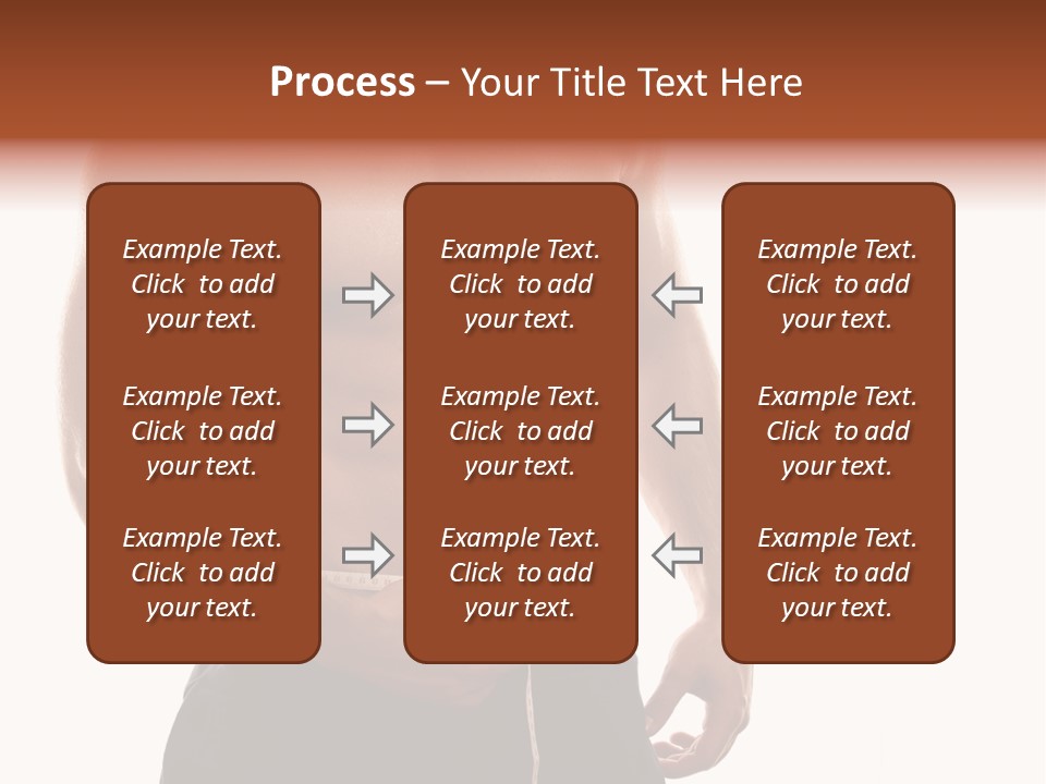 Bodybuilding Slim Asian PowerPoint Template