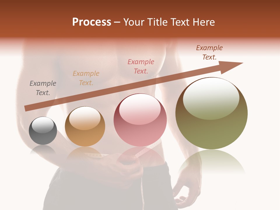 Bodybuilding Slim Asian PowerPoint Template